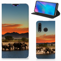 Huawei P30 Lite New Edition Hoesje maken Olifanten