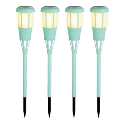 8x stuks solar tuinfakkel/tuinlamp turquoise op zonne-energie 61 cm 8x stuks solar tuinfakkel/tuinlamp turquoise op zonne-energie 61 cm