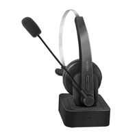 LogiLink BT0059 hoofdtelefoon/headset Hoofdband Bluetooth Oplaadhouder Zwart - thumbnail