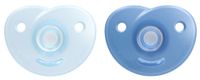 Set van 2 fopspenen voor pasgeborene van Philips AVENT Soothie C 1/2 ur lichtblauw + blauw - thumbnail