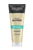 John Frieda Sheer Blonde Highlight Activating Moisturising Shampoo met avocado-olie voor blond haar, 250 ml
