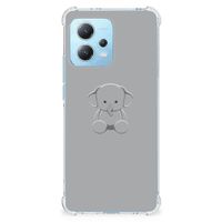 Xiaomi Redmi Note 12 5G Stevig Bumper Hoesje Grijs Baby Olifant