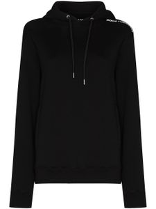 Rabanne hoodie à lien de resserrage - Noir