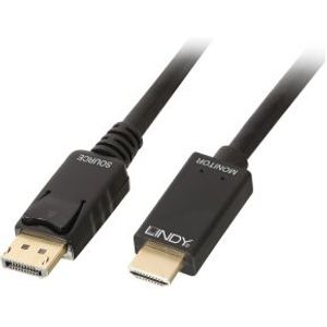 Lindy 36924 Diplayport HDMI Zwart kabeladapter/verloopstukje