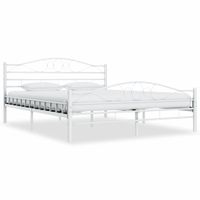 Bedframe metaal wit 160x200 cm