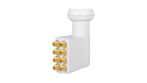 MegaSat HD-Profi Octo-LNB Aantal gebruikers: 8 Feed-opname: 40 mm vergulden aansluiting, Weerbestendig Wit