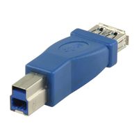 Valueline VLCP61900L tussenstuk voor kabels USB B USB A Blauw - thumbnail