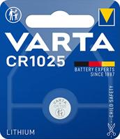 VARTA CR 1025, 6125101401, Lithium Knoopcel, Plat, Specialty, 3 Volt, 1 batterijpakket