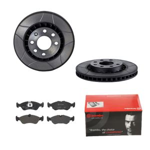 Remmenset, remschijf BREMBO, Remschijftype: Binnen geventileerd, Inbouwplaats: Vooras, u.a. für Opel, Vauxhall