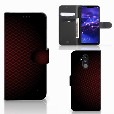 Huawei Mate 20 Lite Telefoon Hoesje Geruit Rood Huawei Mate 20 Lite Telefoon Hoesje Geruit Rood
