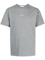 Maison Kitsuné t-shirt en coton à logo brodé - Gris