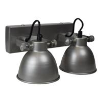 Urban Interiors Wandlamp Industrial double - zink