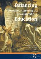 Balancing freedom, autonomy and accountability in education - Paperback (9789058509260)