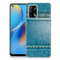 OPPO A74 4G Silicone Back Cover Jeans