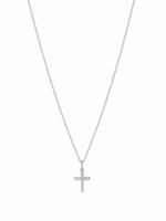 David Yurman collier Cable Collectibles Cross en or blanc 18ct serti de diamants - Argent - thumbnail