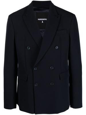 Patrizia Pepe Blazer met dubbele rij knopen - Blauw Patrizia Pepe Blazer met dubbele rij knopen - Blauw