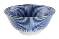 Blauw/Witte Kom - Mixed bowls - 14.8 x 6.8cm 500ml