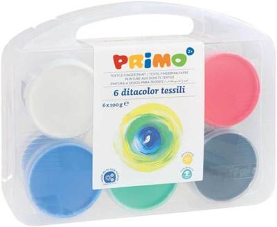 Primo vingerverf junior 600 gram 6 kleuren