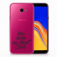 Samsung Galaxy J4 Plus (2018) Siliconen hoesje met naam Heart Smile - thumbnail