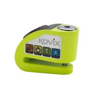 KOVIX KD6 Alarm, Schijfremslot voor de moto, Fluo Geel