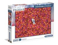 Clementoni Volwassen Puzzel, Disney Frozen 2-1000 Stukjes - Impossible Puzzle, 10+ jaar, 39526, Meerkleurig
