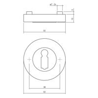 SLEUTELPL.ROND ZWRT 1223347616 - thumbnail