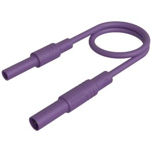 SKS Hirschmann MAL S GG-B 100/2,5 vi Veiligheidsmeetsnoer [4mm-veiligheidsstekker - 4mm-veiligheidsbus] 100 cm Violet 1 stuk(s)