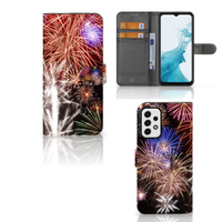 Samsung Galaxy A23 Wallet Case met Pasjes Vuurwerk - thumbnail