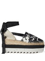 Stella McCartney espadrilles Gaia Moth à plateforme - Noir