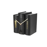 Karlsson KA5729 Book horloge, tafelklok, papier, zwart, één maat