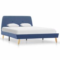 vidaXL Bedframe stof blauw 120x200 cm
