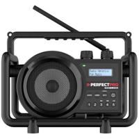 PerfectPro DABBOX Bouwradio DAB+, VHF (FM) AUX, Bluetooth Stofvast Zwart - thumbnail