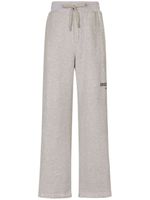 Dolce & Gabbana pantalon de jogging en coton à logo imprimé - Gris - thumbnail