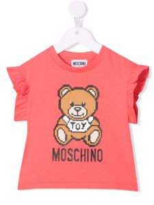 Moschino Kids t-shirt à imprimé Teddy Bear - Rose