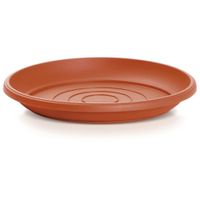 Opvangschaal/onderschaal bloempot/plantenpot - terracotta - rond - Dia 46 cm   -