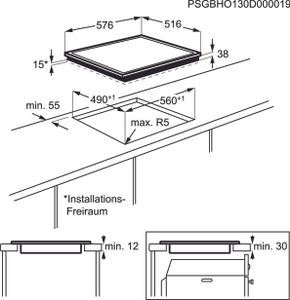 AEG HK624010XB Zwart Ingebouwd Keramisch 4 zone(s)