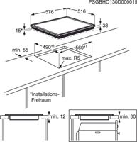 AEG AEG 3000 serie keramisch Kookplaat 60 cm HK624010XB - thumbnail