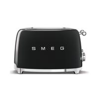 Smeg TSF03BLEU broodrooster 4x4, zwart