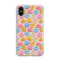 Pink donuts: iPhone XS Max Volledig Geprint Hoesje - thumbnail