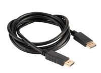 Akasa AK-CBDP21-20BK DisplayPort kabel 2 m Zwart - thumbnail