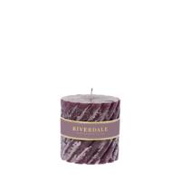 Geurkaars Swirl Sandalwood Rose dark burgundy 10x10cm