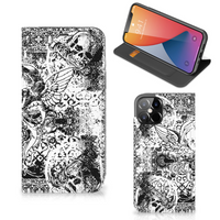 Mobiel BookCase iPhone 12 Pro Max Skulls Angel - thumbnail