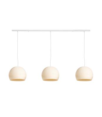 Cotton Ball Lights Drievoudige hanglamp  balk - Driekwart Shell