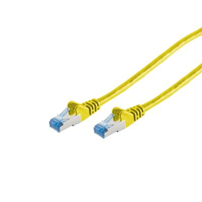 S-Conn 75711-0.25Y netwerkkabel 0,25 m Cat6a S/FTP (S-STP) Geel
