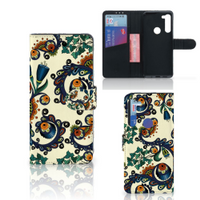 Wallet Case Motorola G8 Power Barok Flower - thumbnail