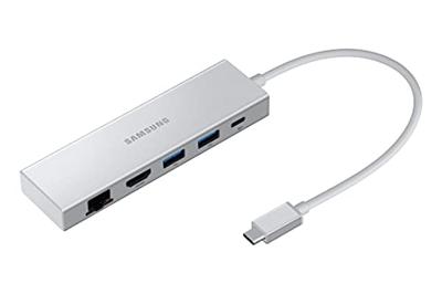 Samsung Multiport Adapter - USB C, USB C, HDMI FHD& RJ45 Zilver