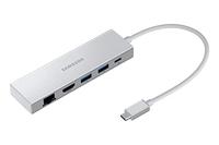 Samsung Multiport Adapter - USB C, USB C, HDMI FHD& RJ45 Zilver