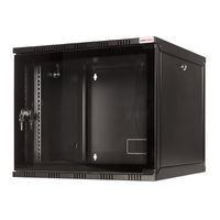 LogiLink 19 WALLMOUNT SOHO BOX 12U 540*550, BLACK, FLATPACK 19inch-wandkast (b x h x d) 540 x 589 x 550 mm 12 HE Zwart (RAL 9005) - thumbnail