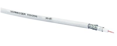 Schwaiger KOX996100002 Coaxkabel 90 dB Wit 100 m
