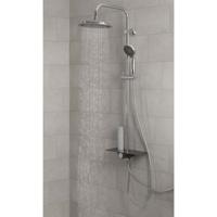 SCHÜTTE Regendoucheset met plateau AQUASTAR antraciet-chroomkleurig